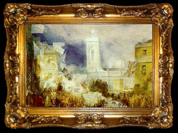 framed  John Constable old sarum, ta009-2